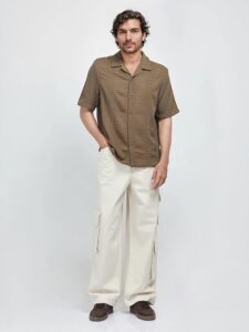 rare rabbit regular fit jacquard shirt