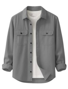 deelmo men’s stylish cotton blend casual shirt