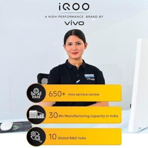 iqoo z10 5g (glacier silver, 8gb ram, 128gb stroage)